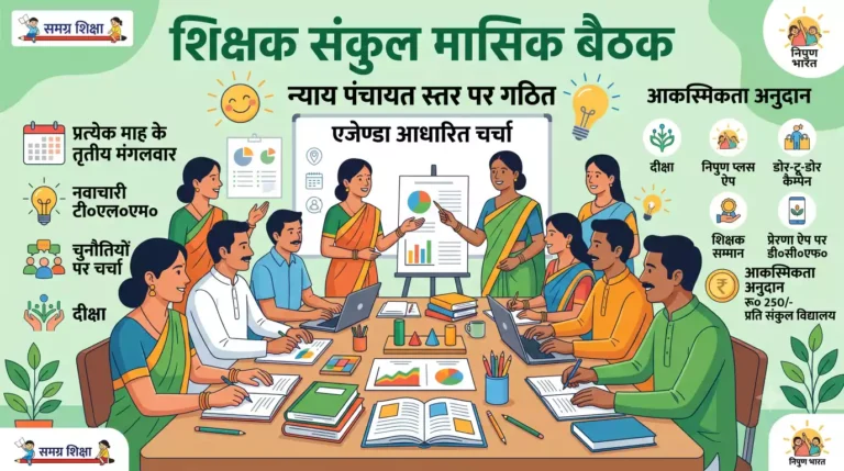 शिक्षक संकुल की मासिक बैठक